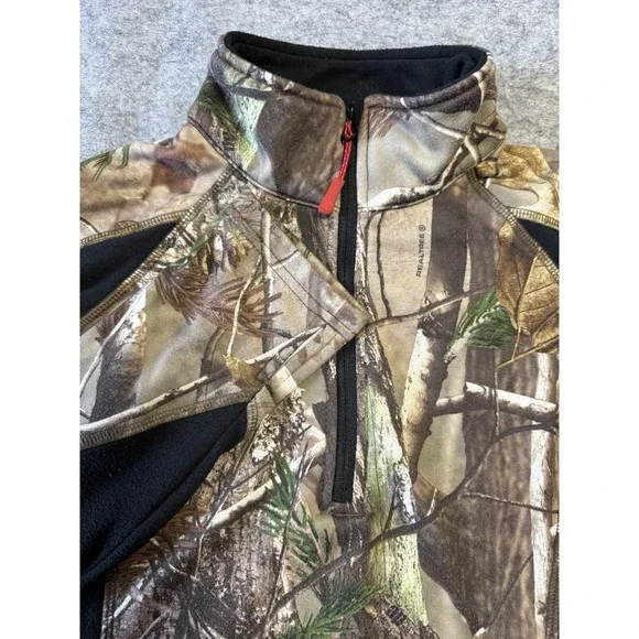 All Game Outfitters Women's Camo 1/4 Zip Size Medium Hunting Camouflage - Picture 8 of 10